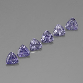 1.94 ct Blue Tanzanite Gemstone, Tanzanite Gem in Trillion Facet Shape for Sale.
