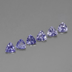 1.96 ct Blue Tanzanite Gemstone, Tanzanite Gem in Trillion Facet Shape for Sale.