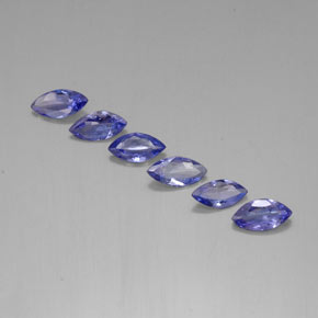 1.86 ctw Blue Tanzanite Gemstones, Tanzanite Gems in Marquise Facet Shape for Sale.