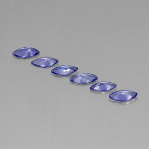 Tanzanite Gemstones in 7 x 3.5 mm (calibrated) Size for Sale, Tanzanite Stones in Violet Blue Color