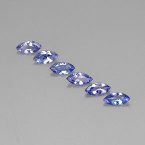 1.82 ctw Blue Tanzanite Gemstones, Tanzanite Gems in Marquise Facet Shape for Sale.