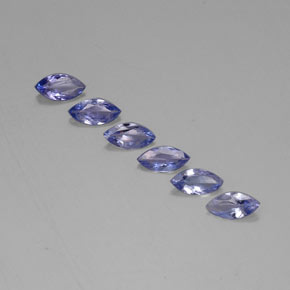 1.57 ct Blue Tanzanite Gemstone, Tanzanite Gem in Marquise Facet Shape for Sale.