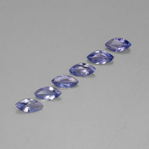 1.57 ct Blue Tanzanite Stone, Natural Tanzanite in Marquise Facet Shape for Sale