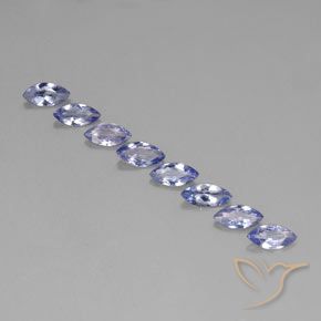 2.31 ct Blue Tanzanite, 6.9 x 3.4 mm Marquise Cut From Tanzania, Photo A