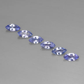 1.98 ct Blue Tanzanite Gemstone, Tanzanite Gem in Marquise Facet Shape for Sale.