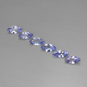 1.72 ct Blue Tanzanite Gemstone, Tanzanite Gem in Marquise Facet Shape for Sale.