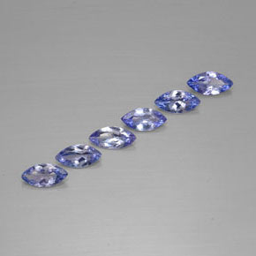 1.86 ct Blue Tanzanite Stone, Natural Tanzanite in Marquise Facet Shape for Sale