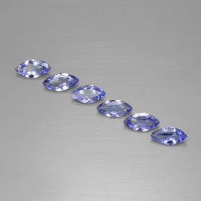 1.77 ctw Blue Tanzanite Gemstones, Tanzanite Gems in Marquise Facet Shape for Sale.