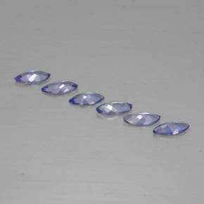 Tanzanite Gemstones in 7 x 3.5 mm (calibrated) Size for Sale, Tanzanite Stones in Violet Blue Color