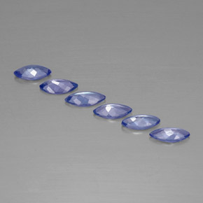 Tanzanite Gemstones in 7 x 3.5 mm (calibrated) Size for Sale, Tanzanite Stones in Violet Blue Color