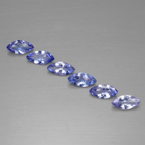 1.87 ct Blue Tanzanite Gemstone, Tanzanite Gem in Marquise Facet Shape for Sale.