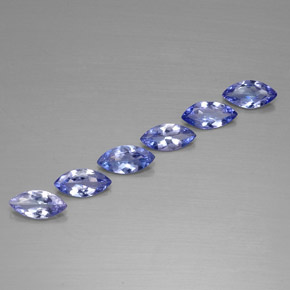 1.87 ct Blue Tanzanite Stone, Natural Tanzanite in Marquise Facet Shape for Sale