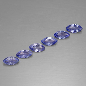 1.93 ct Blue Tanzanite Stone, Natural Tanzanite in Marquise Facet Shape for Sale