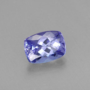 0.96 ct Blue Tanzanite Stone, Natural Tanzanite in Cushion-Cut Shape for Sale