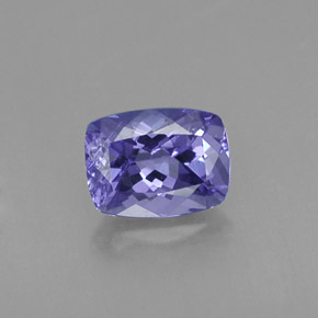 0.99 ct Blue Tanzanite Gemstone, Tanzanite Gem in Cushion-Cut Shape for Sale.