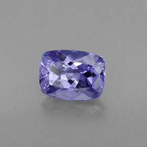 0.99 ct Blue Tanzanite Stone, Natural Tanzanite in Cushion-Cut Shape for Sale