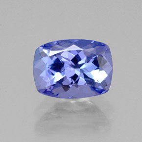 1.26 ct Blue Tanzanite Gemstone, Tanzanite Gem in Cushion-Cut Shape for Sale.