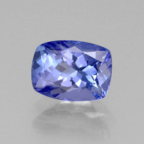 1.26 ct Blue Tanzanite Stone, Natural Tanzanite in Cushion-Cut Shape for Sale