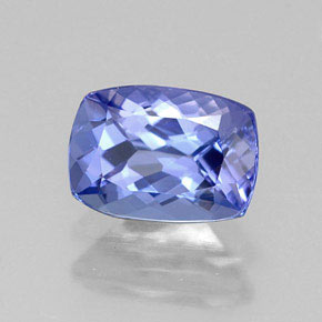 0.97 ct Blue Tanzanite Stone, Natural Tanzanite in Cushion-Cut Shape for Sale