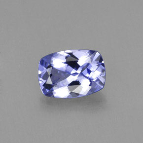 0.79 ct Blue Tanzanite Gemstone, Tanzanite Gem in Cushion-Cut Shape for Sale.