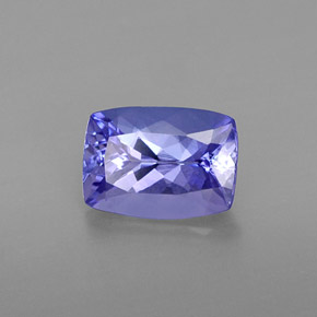 1.20 ct Blue Tanzanite Stone, Natural Tanzanite in Cushion-Cut Shape for Sale