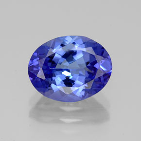 2.80 ct Blue Tanzanite Gemstone, Tanzanite Gem in Oval Facet Shape for Sale.