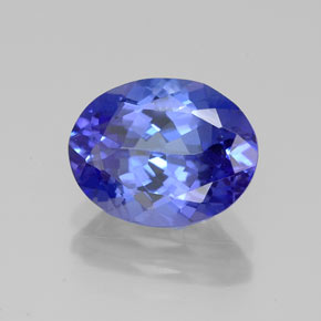 2.80 ct Blue Tanzanite Stone, Natural Tanzanite in Oval Facet Shape for Sale