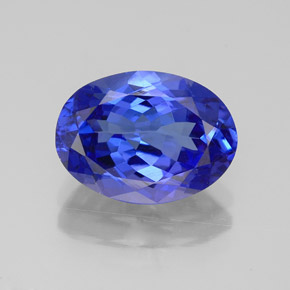 3.15 ct Blue Tanzanite Gemstone, Tanzanite Gem in Oval Facet Shape for Sale.