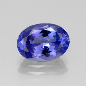 2.99 ct Blue Tanzanite Gemstone, Tanzanite Gem in Oval Facet Shape for Sale.