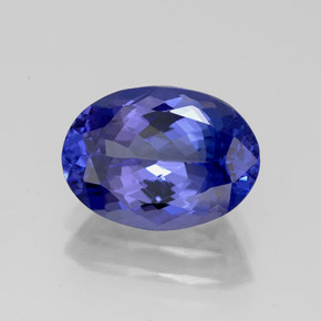 2.99 ct Blue Tanzanite Stone, Natural Tanzanite in Oval Facet Shape for Sale