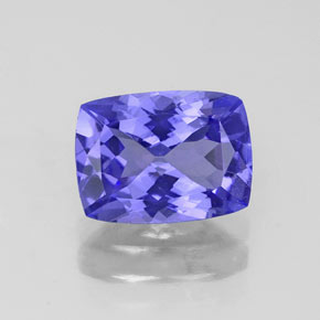 1.60 ct Blue Tanzanite Gemstone, Tanzanite Gem in Cushion-Cut Shape for Sale.
