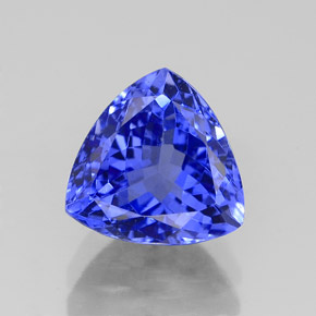2.41 ct Blue Tanzanite Gemstone, Tanzanite Gem in Trillion Facet Shape for Sale.