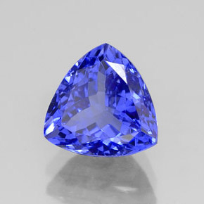 2.41 ct Blue Tanzanite Stone, Natural Tanzanite in Trillion Facet Shape for Sale