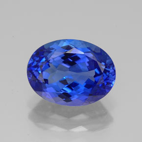 2.71 ct Blue Tanzanite Gemstone, Tanzanite Gem in Oval Facet Shape for Sale.