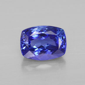 1.82 ct Blue Tanzanite Gemstone, Tanzanite Gem in Cushion-Cut Shape for Sale.