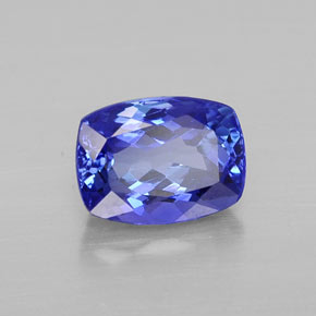 1.82 ct Blue Tanzanite Stone, Natural Tanzanite in Cushion-Cut Shape for Sale