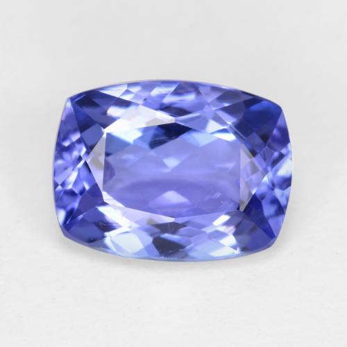 Deep Purple Blue Tansanit Edelstein - 1.8ct Kissenschliff (ID: 328220)