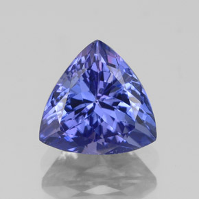 2.19 ct Blue Tanzanite Gemstone, Tanzanite Gem in Trillion Facet Shape for Sale.