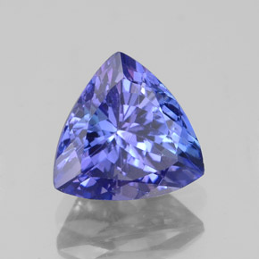 2.19 ct Blue Tanzanite Stone, Natural Tanzanite in Trillion Facet Shape for Sale