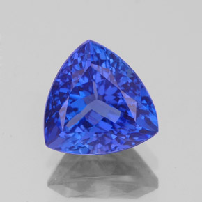 2.12 ct Blue Tanzanite Gemstone, Tanzanite Gem in Trillion Facet Shape for Sale.