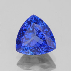 2.12 ct Blue Tanzanite Stone, Natural Tanzanite in Trillion Facet Shape for Sale