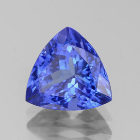 2.62 ct Blue Tanzanite Stone, Natural Tanzanite in Trillion Facet Shape for Sale