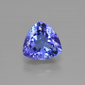 1.84 ct Blue Tanzanite Gemstone, Tanzanite Gem in Trillion Facet Shape for Sale.