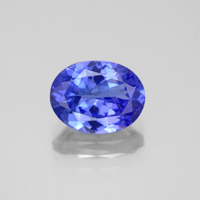 1.95 ct Blue Tanzanite Gemstone, Tanzanite Gem in Oval Facet Shape for Sale.