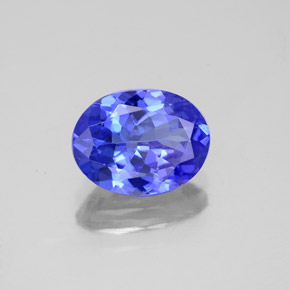 1.95 ct Blue Tanzanite Stone, Natural Tanzanite in Oval Facet Shape for Sale