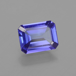 1.79 ct Blue Tanzanite Stone, Natural Tanzanite in Octagon Facet Shape for Sale