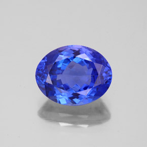 2.81 ct Blue Tanzanite Gemstone, Tanzanite Gem in Oval Facet Shape for Sale.