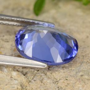 Tanzanite Gemstone in 10 x 8 mm (calibrated) Size for Sale, Tanzanite Stone in Violet Blue Color