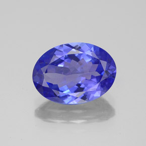 2.83 ct Blue Tanzanite Gemstone, Tanzanite Gem in Oval Facet Shape for Sale.