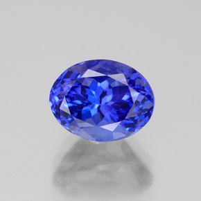 2.75 ct Blue Tanzanite Gemstone, Tanzanite Gem in Oval Facet Shape for Sale.